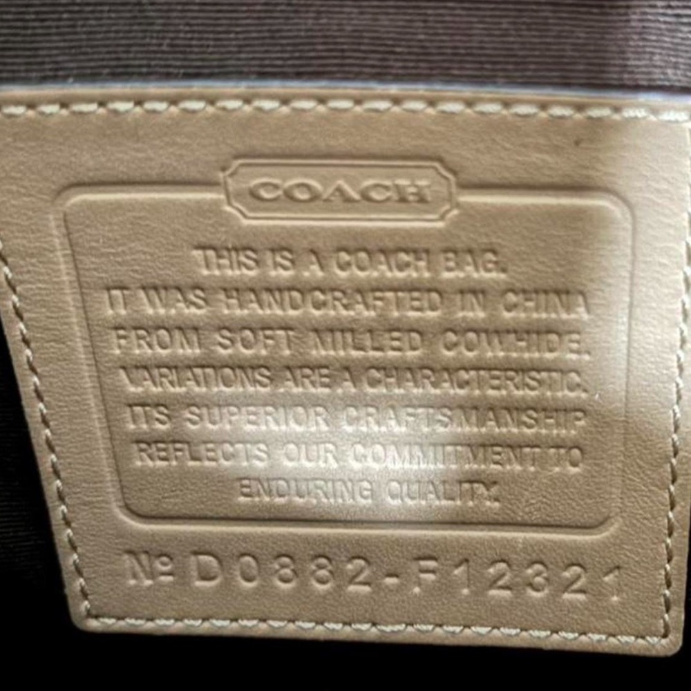 Coach Tan Leather Shoulder Bag - Picture 3 of 3